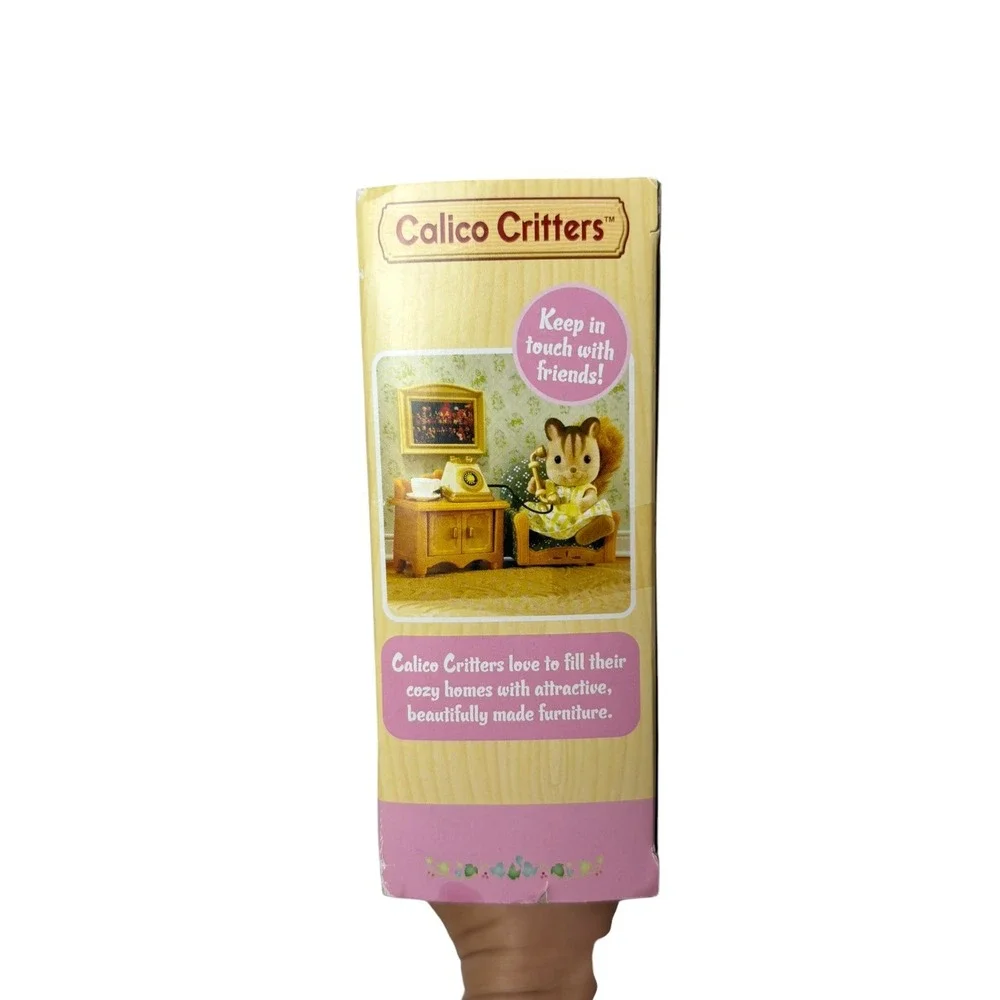 Calico Critters Deluxe Living Room Set Furniture Light Up Fireplace‎ CC1456 NEW